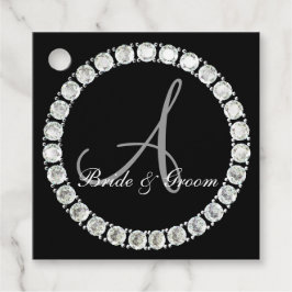 Etiquetas Para Lembrancinhas Monograma Sparkly A personalizável