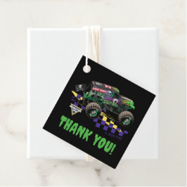 Etiquetas Para Lembrancinhas Monster Jam Grave Digger Obrigado