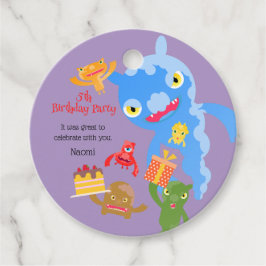 Etiquetas Para Lembrancinhas Monstro do Pequeno Partido e Festa de aniversário