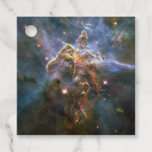Etiquetas Para Lembrancinhas Montanha Mística no Espaço Hubble na Nebulosa Cari