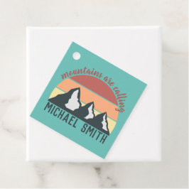 Etiquetas Para Lembrancinhas Montanhas pastéis vintage estão chamando monograma