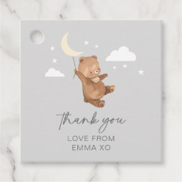 Etiquetas Para Lembrancinhas Moon Stars Bear Chá de fraldas