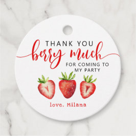 Etiquetas Para Lembrancinhas Morango Obrigado Berry Much Girl's Birthday