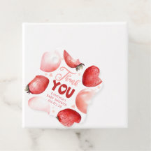 Morango Vermelho e Rosa Obrigado