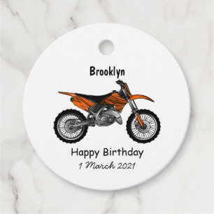 Etiquetas Para Lembrancinhas Moto fora-de-estrada/desenho animado