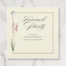 Etiquetas Para Lembrancinhas Mulheres Elegantes Pastel Wildflower Farewell Part