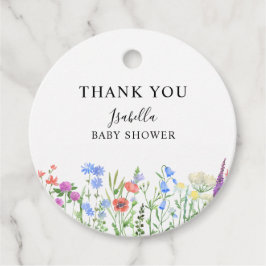 Etiquetas Para Lembrancinhas Multihued Wildflower Baby Shower Celebration