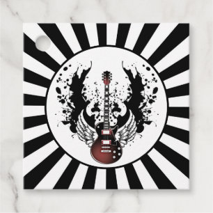 Etiquetas Para Lembrancinhas Musical Rocker Music do Guitar Rock & Roll Party