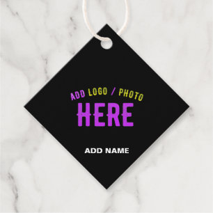 ETIQUETAS PARA LEMBRANCINHAS NA MODA MODERNO PERSONALIZÁVEL NEGRO VERIFICADO CO