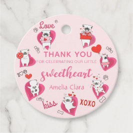Etiquetas Para Lembrancinhas Namorados Sweetheart Puppy Chá de fraldas Favor Et