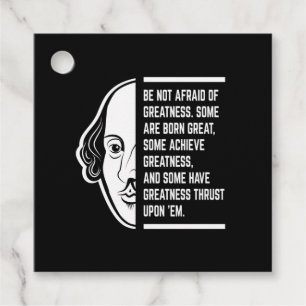 Etiquetas Para Lembrancinhas Não Tenha Medo Da Grande Citação De Shakespeare