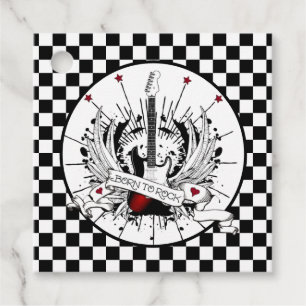Etiquetas Para Lembrancinhas Nascer de violão para Rocl & Roll Party Musical Ro
