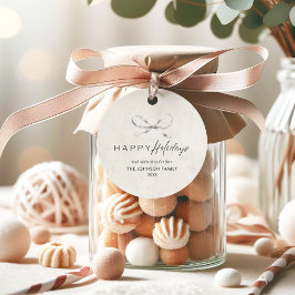 Etiquetas Para Lembrancinhas Natal feliz do Arco mínimo moderno Boho