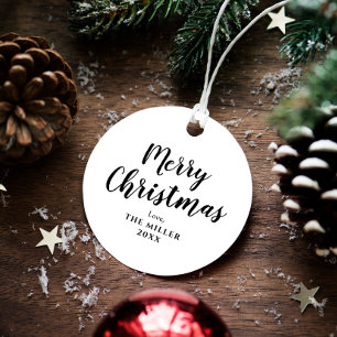 Etiquetas Para Lembrancinhas Natal Preto e Branco