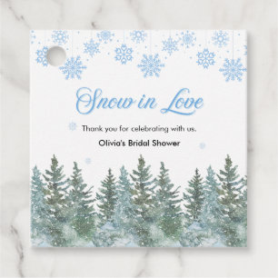 Etiquetas Para Lembrancinhas Neve no Amor Flocos de Neve Chuveiro de Noiva Obri