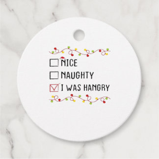 Etiquetas Para Lembrancinhas Nice Naughty I Was Hangry List Christmas