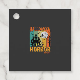 Etiquetas Para Lembrancinhas Noite de Terror do Halloween Casa Assombrada Vetor