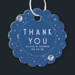 Etiquetas Para Lembrancinhas Noite Estrela Celestial Mística Azul Obrigado<br><div class="desc">Estrelas noite obrigado favor etiquetas</div>