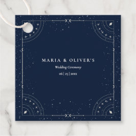 Etiquetas Para Lembrancinhas Noite Estrelada Casamento Celestial Azul Marinho E