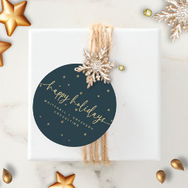 Etiquetas Para Lembrancinhas Nome Comercial de Férias Felizes Minimalista Moder