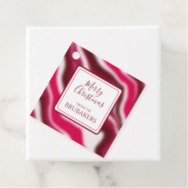 Etiquetas Para Lembrancinhas Nome de Natal Vermelho do Cane do Amaranho Moderno