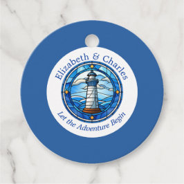 Etiquetas Para Lembrancinhas Nome Náutico do Farol de Aventura de Casamento