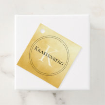 Nome personalizado Monograma saudação Falso Dourad