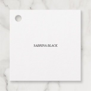 Etiquetas Para Lembrancinhas Nome simples moderno minimalista simples