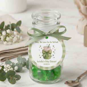 Etiquetas Para Lembrancinhas Nós Te Amamos Tanto Matcha Xadrez Verde Moderno