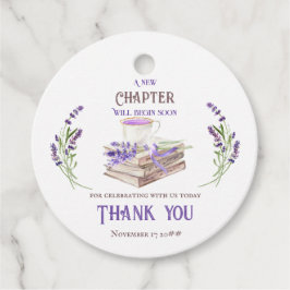 Etiquetas Para Lembrancinhas Novo Capítulo Começa Logo Livros de Lavanda Chá de