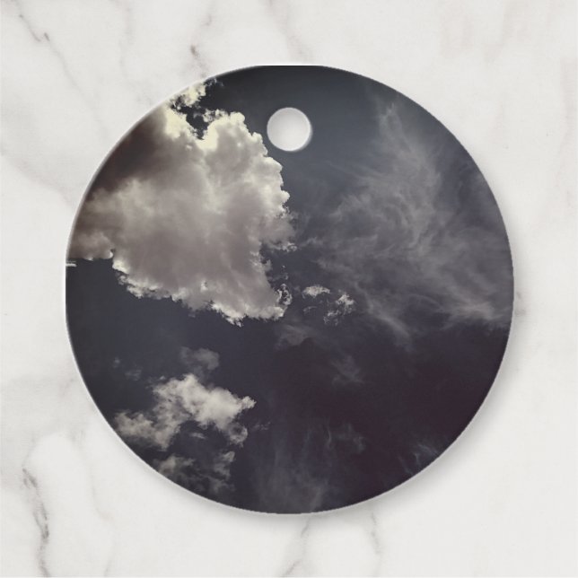 Etiquetas Para Lembrancinhas Nuvem de metal (Frente)