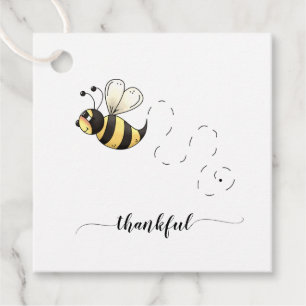 Etiquetas Para Lembrancinhas O amarelo bonito Bumble o obrigado grato da abelha