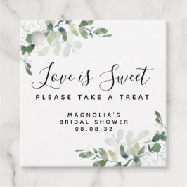 Etiquetas Para Lembrancinhas O Amor é Doce Chá de Bebê de Eucalipto