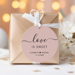 Etiquetas Para Lembrancinhas O Amor É Pior Casamento Cor-De-Rosa