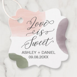 Etiquetas Para Lembrancinhas O amor é Tag doce do presente de casamento,