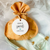 O amor é uma doce marca de presentes, casamento de