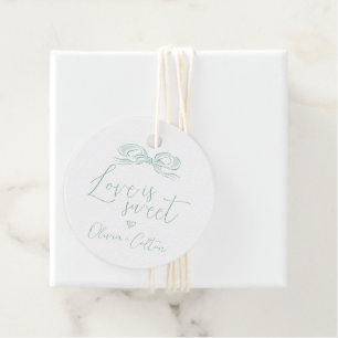 Etiquetas Para Lembrancinhas O Amor Elegante É Um Chá de panela Verde Doce