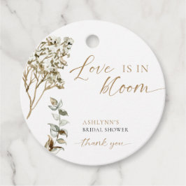 Etiquetas Para Lembrancinhas O Amor Está em Flor Bridal Shower Grama Pampas