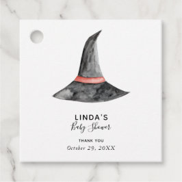 Etiquetas Para Lembrancinhas O chapéu simples de bruxa Chá de fraldas de Hallow