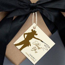 Etiquetas Para Lembrancinhas Obrigada Cowgirl Chá de Noiva Whips & Wine
