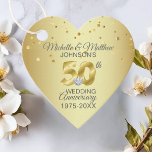 Etiquetas Para Lembrancinhas Obrigado Aniversário de Casamento de Ouro de 50 An