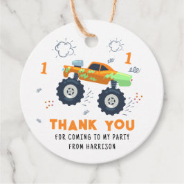 Etiquetas Para Lembrancinhas Obrigado Aniversário do Monstro Moderno dos Caminh