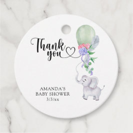 Etiquetas Para Lembrancinhas Obrigado Balão e Elefante