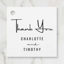 Etiquetas Para Lembrancinhas Obrigado Casamento Branco Negro Mínimo