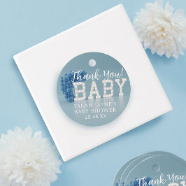 Etiquetas Para Lembrancinhas Obrigado Chá de fraldas Blue Boy Tags