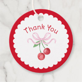 Etiquetas Para Lembrancinhas Obrigado Coquette Cherry Chá de Noiva