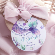 Obrigado de aniversário roxo da Sereia