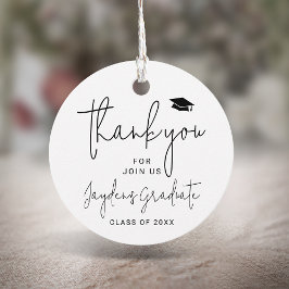 Etiquetas Para Lembrancinhas Obrigado de Formando de Script Moderno Simples