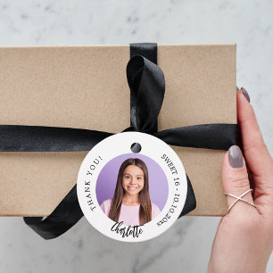 Etiquetas Para Lembrancinhas Obrigado de fotos personalizadas preto branco você