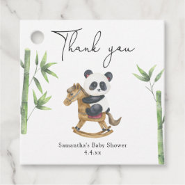 Etiquetas Para Lembrancinhas Obrigado do urso Panda, chá de fraldas